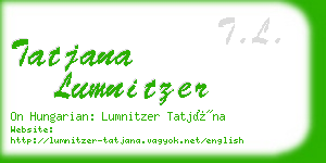 tatjana lumnitzer business card